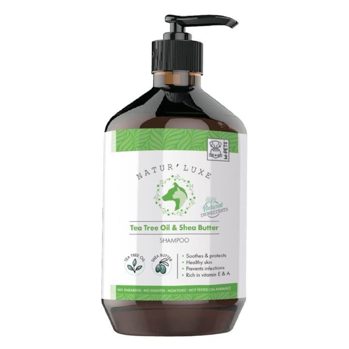 M-PETS NATURLUXE DOG SHAMPOO TEA TREE & SHEA BUTTER 500ML