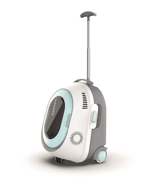 M-PETS TROLLEY TAŞIMA ÇANTASI WHİTE BLUE 35X31X47CM