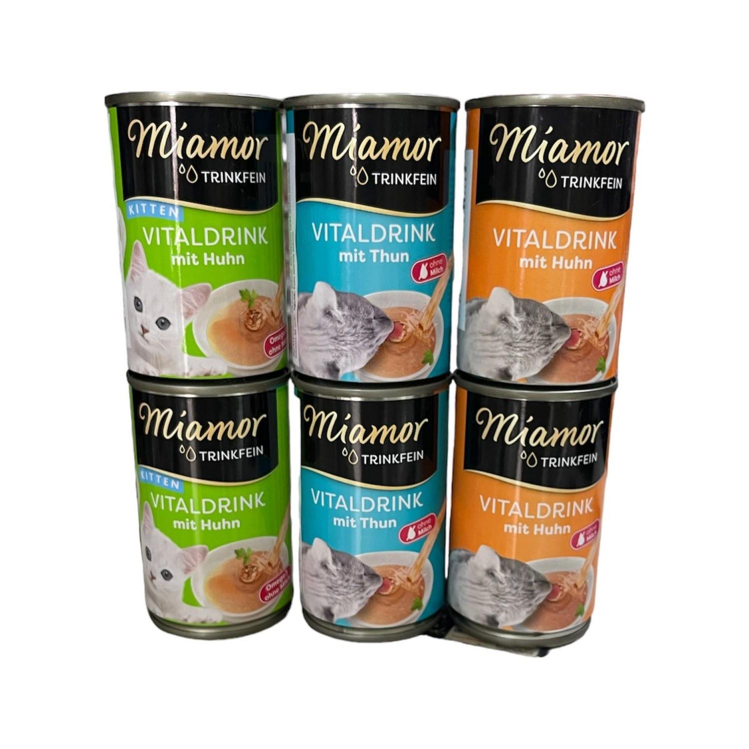 Miamor Vitaldrink Konserve Kedi Çorbası Tamamlayıcı Yaş Mama 135MLX6 Adet Karışık Paket