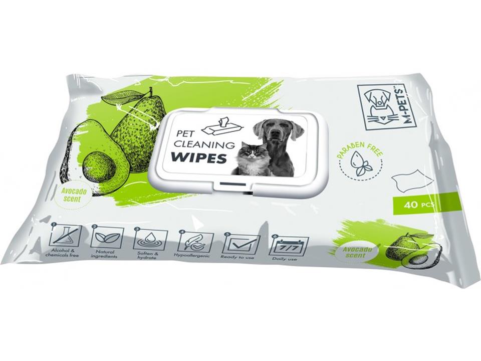 MPETS Petcare ıslak mendil, avokado kokulu, 40 adet