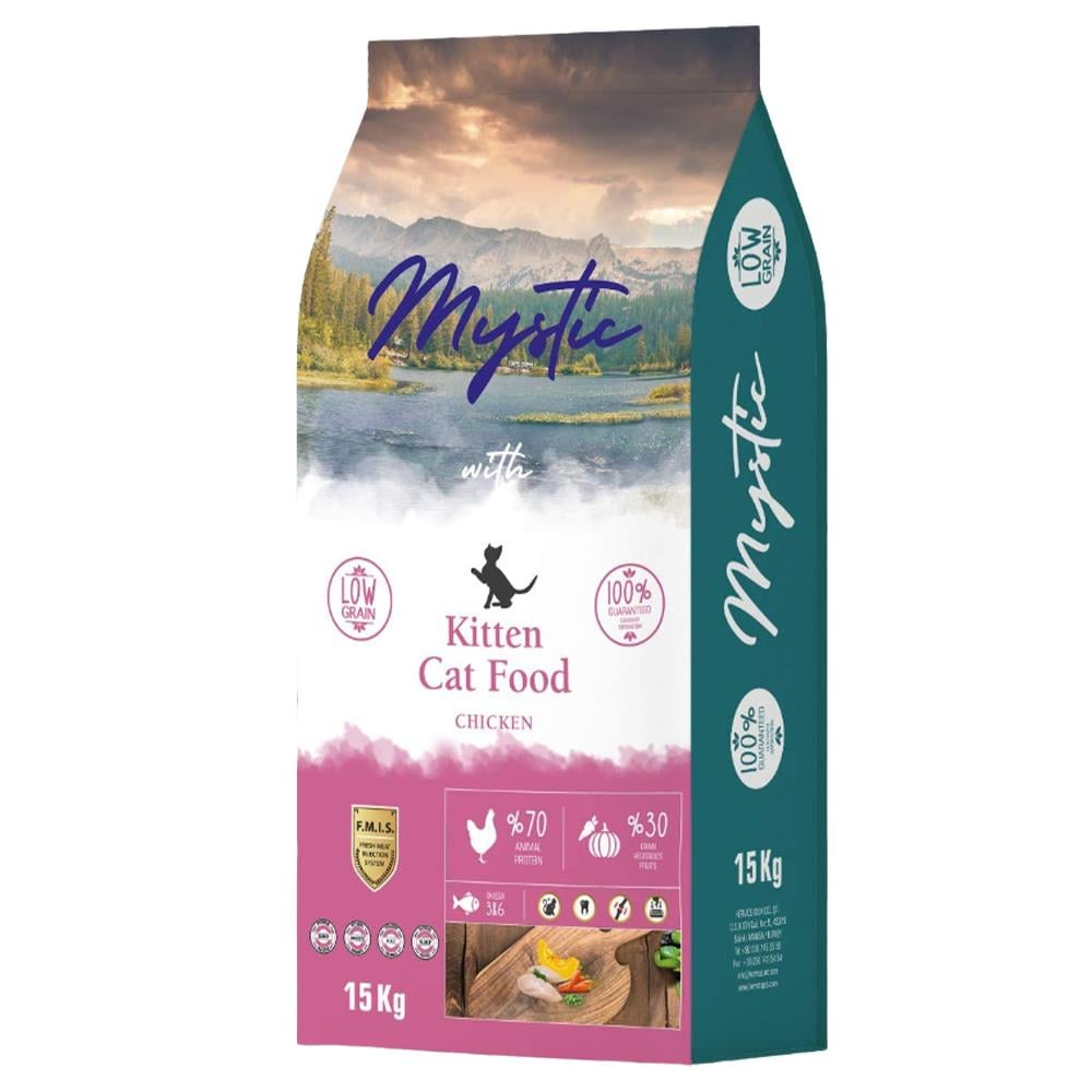 Mystic Az Tahıllı Tavuklu 15 kg Yavru Kedi Maması