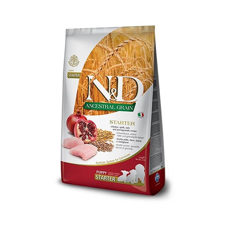 N&D Düşük Tahıllı Puppy Starter Tavuklu Anne ve Yavru Köpek Maması