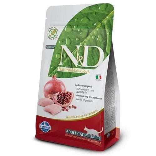 N&D Tahılsız Tavuk-Nar Adult Yetişkin Kedi Maması 1.5 Kg
