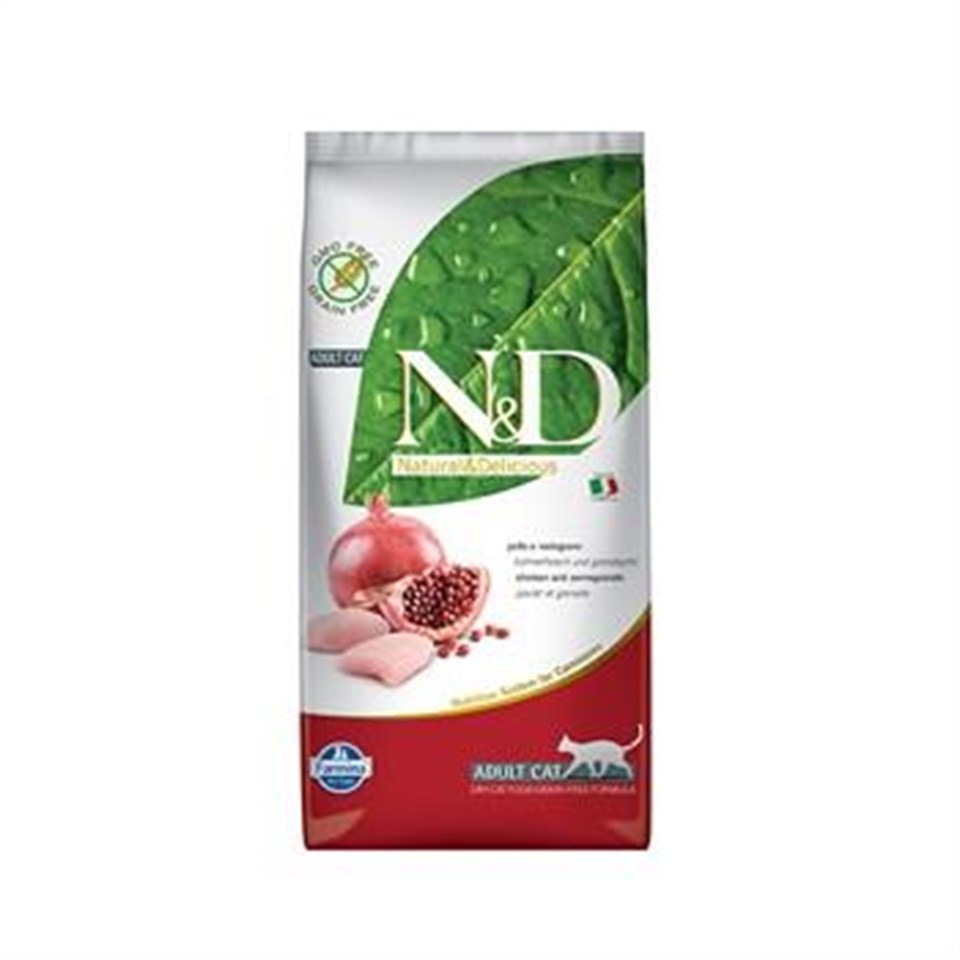 N&D Tahılsız Tavuk-Nar Adult Yetişkin Kedi Maması 5 kg