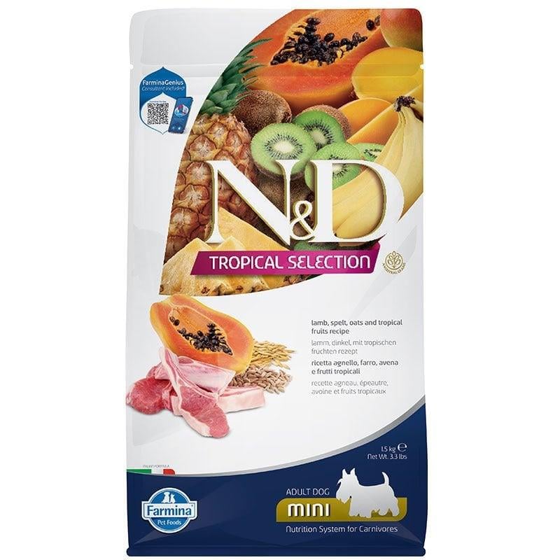 N&D TROPICAL SELECTION Kuzulu Küçük Irk Yetişkin Köpek Maması 1,5 Kg