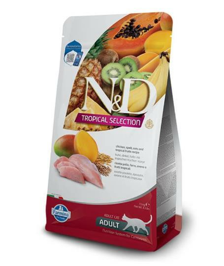 N&D TROPICAL SELECTION Tavuklu Yetişkin Kedi Maması 1,5 Kg