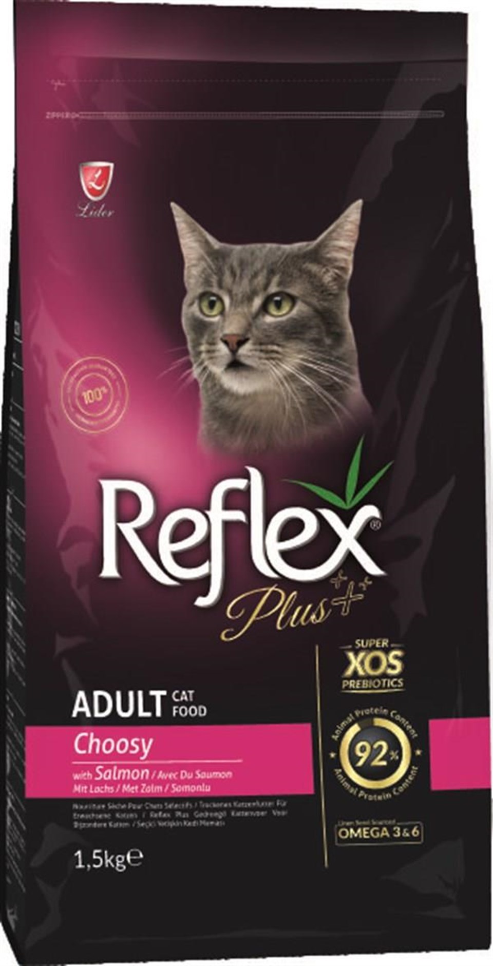 REFLEX PLUS 1,5KG ADULT CAT CHOOSY SALMON