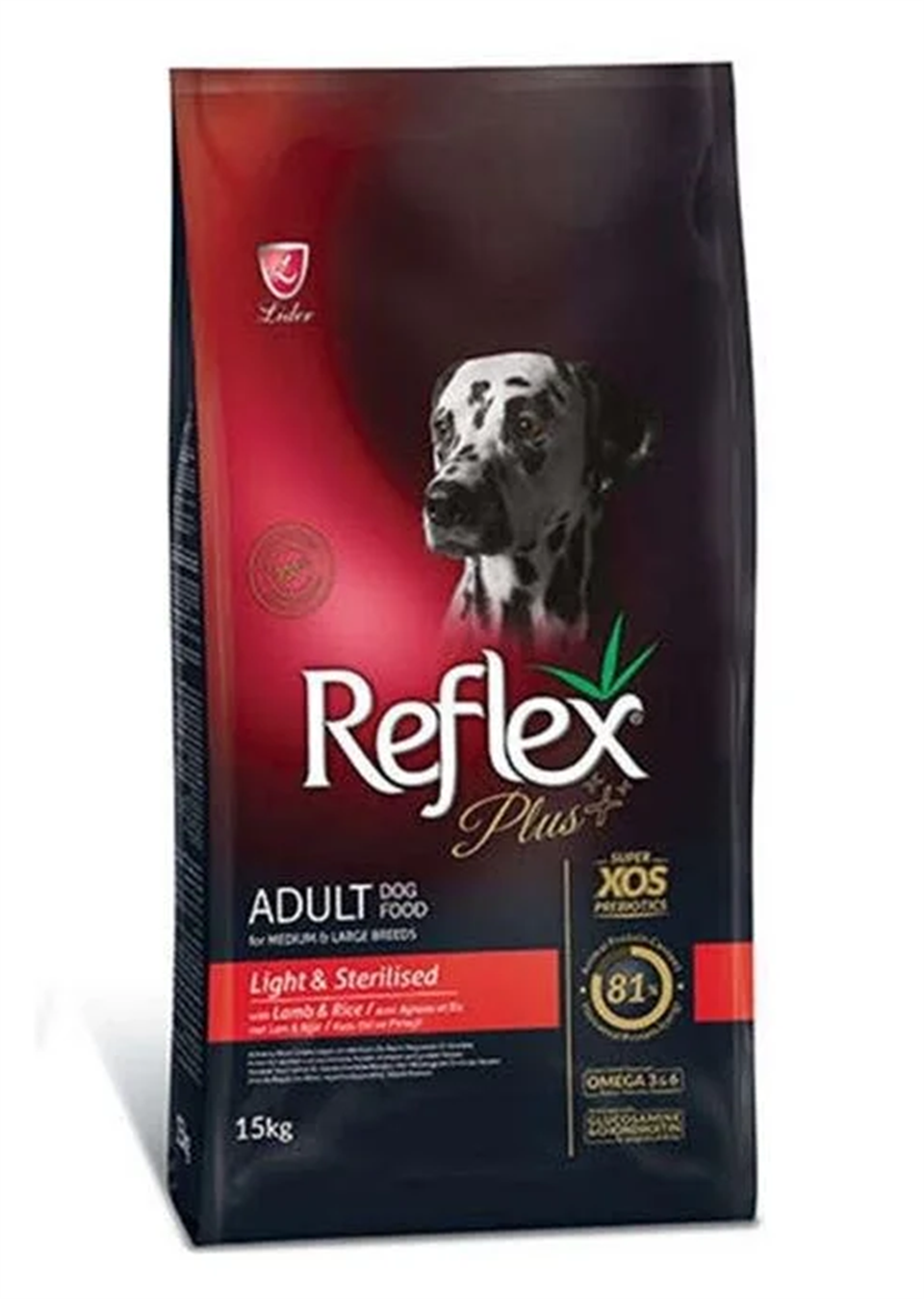 Reflex Plus Sterilised Light 15 Kg Yetişkin Kuru Köpek Maması