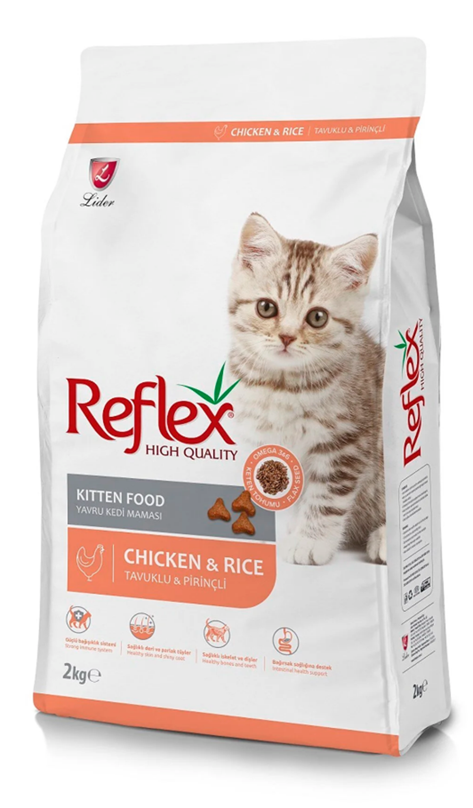 Reflex Tavuklu ve Pirinçli Yavru Kedi Maması 2 kg