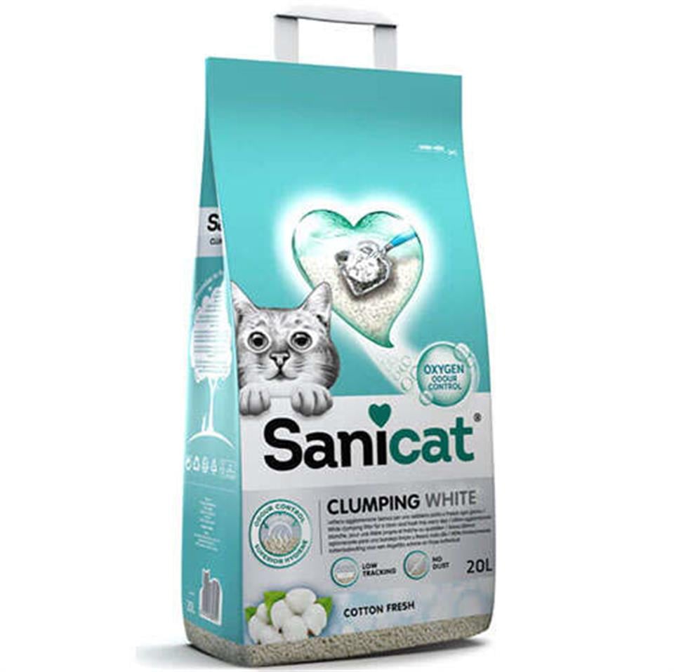 Sanicat Cotton Fresh Topaklanan Kedi Kumu 20lt