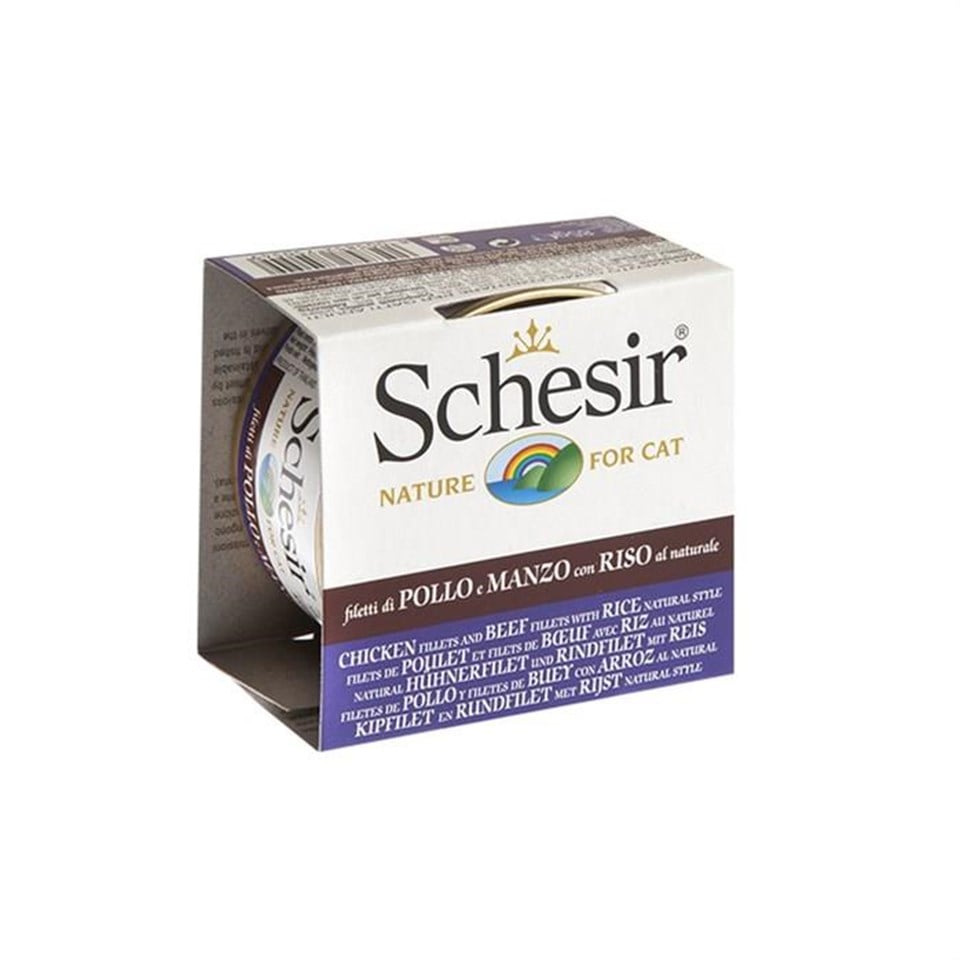 Schesir Tavuklu, Sığır Ve Pirinçli Yetişkin Kedi Yaş Maması 85gr