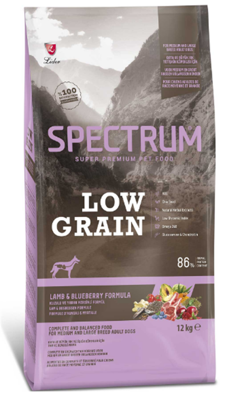 Spc Lg Lamb&Blueberry Med. And Large Breed Adult Dogs 12 kg
