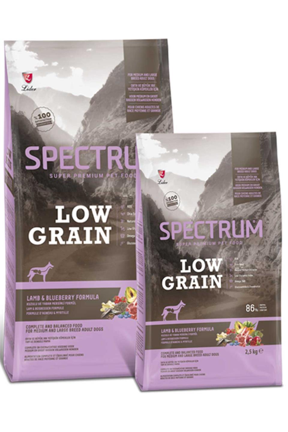 SPECTRUM ADULT LOW GRAIN KUZU-YABAN MERSİNLİ 2,5KG