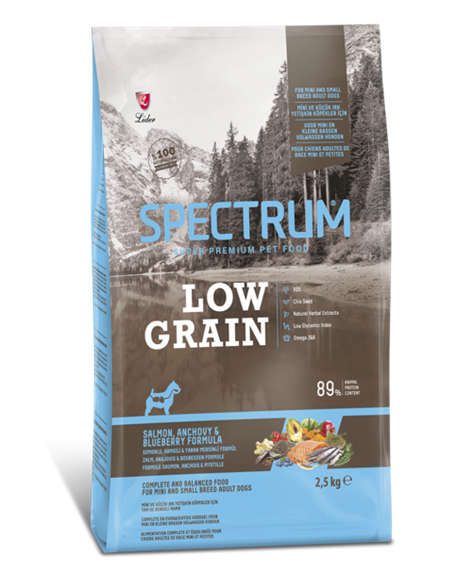Spectrum Somon/Hamsi/Yaban Mersinli Mini Köpek Maması 2,5 Kg