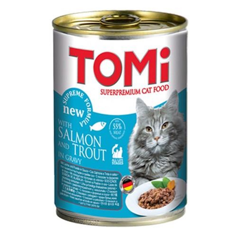 Tomi Alabalık Ve Somonlu Kedi Konservesi 400 Gr