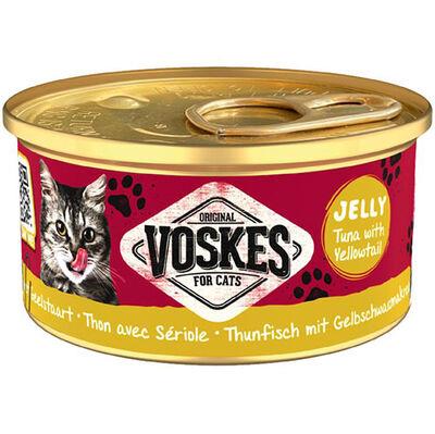 Voskes Jelly Ton ve Sarıkuyruk Balıklı Yetişkin Kedi Konservesi 85gr