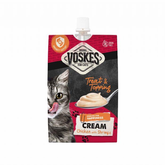 VOSKES TAVUK ve KARİDESLİ CREAM KEDİ ÖDÜLÜ 90GR
