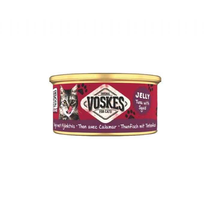 VOSKES TON BALIĞI ve KALAMAR KEDİ KONSERVESİ 85GR