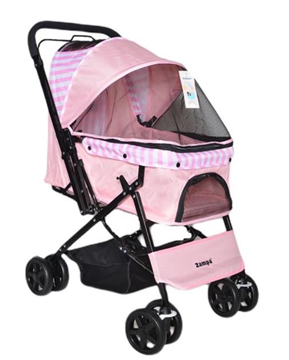Zampa Nova Kedi Köpek Arabası Pembe 52X76.5X95 Cm