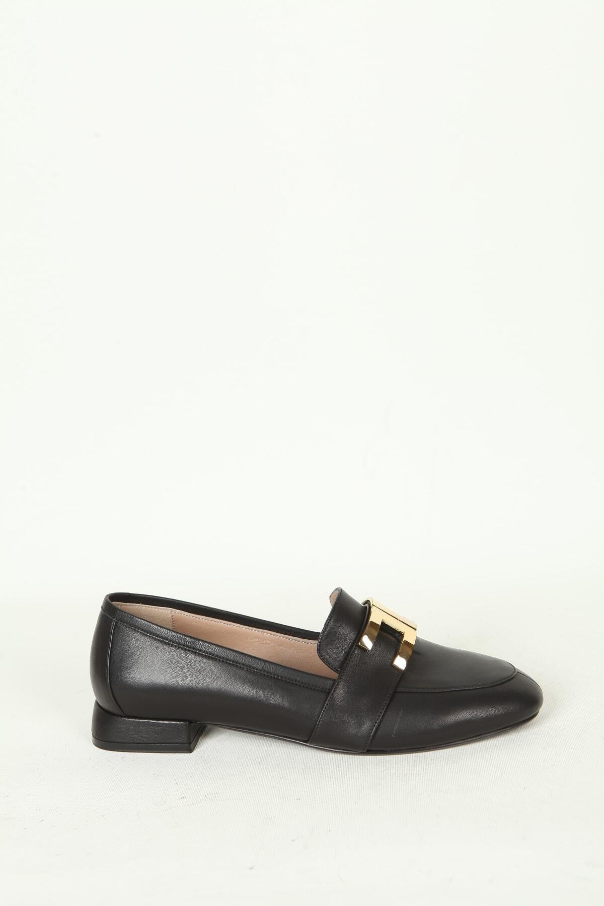 Kadın Deri Babet Siyah