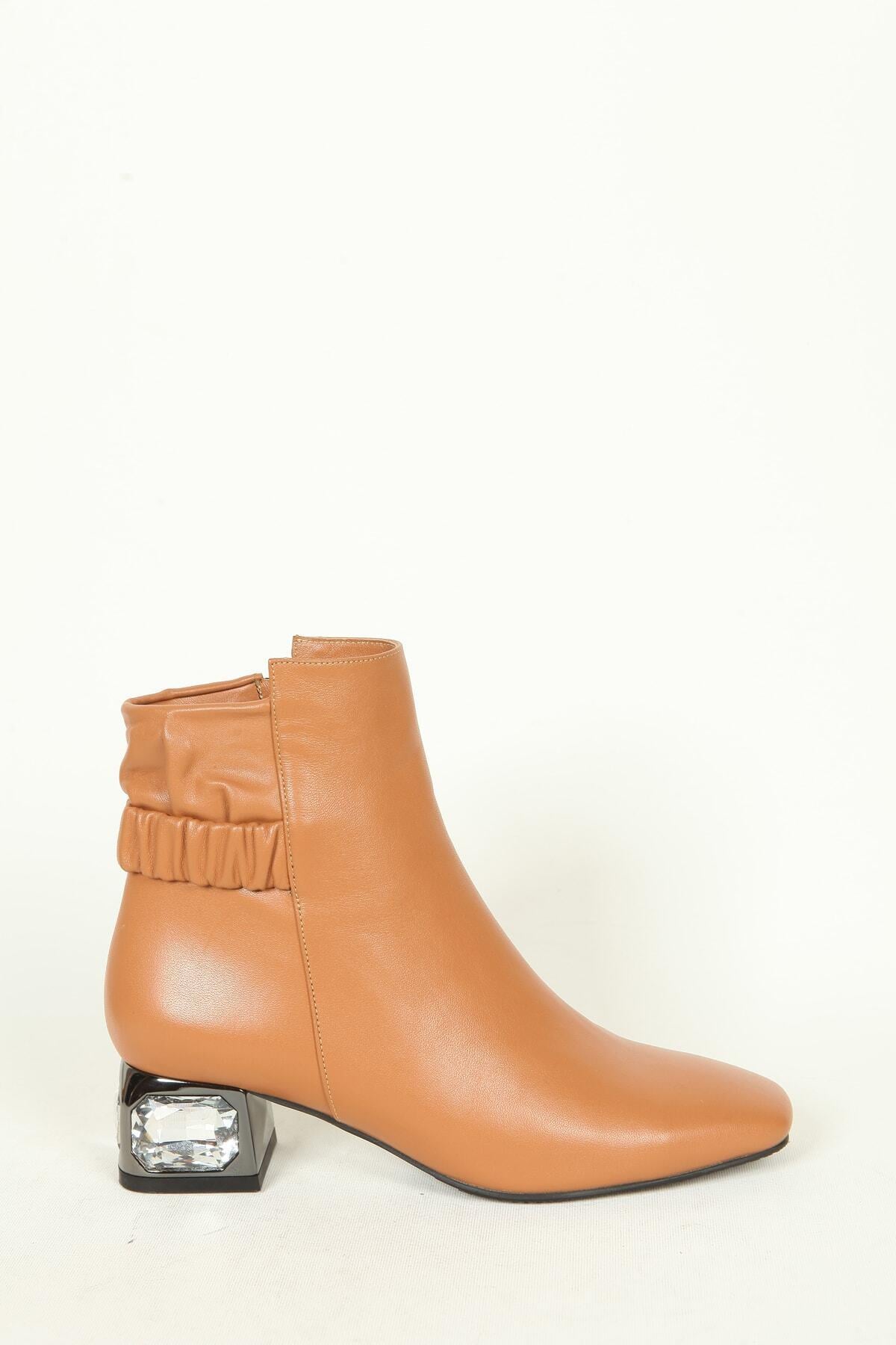 Kadın Deri Bot Taba