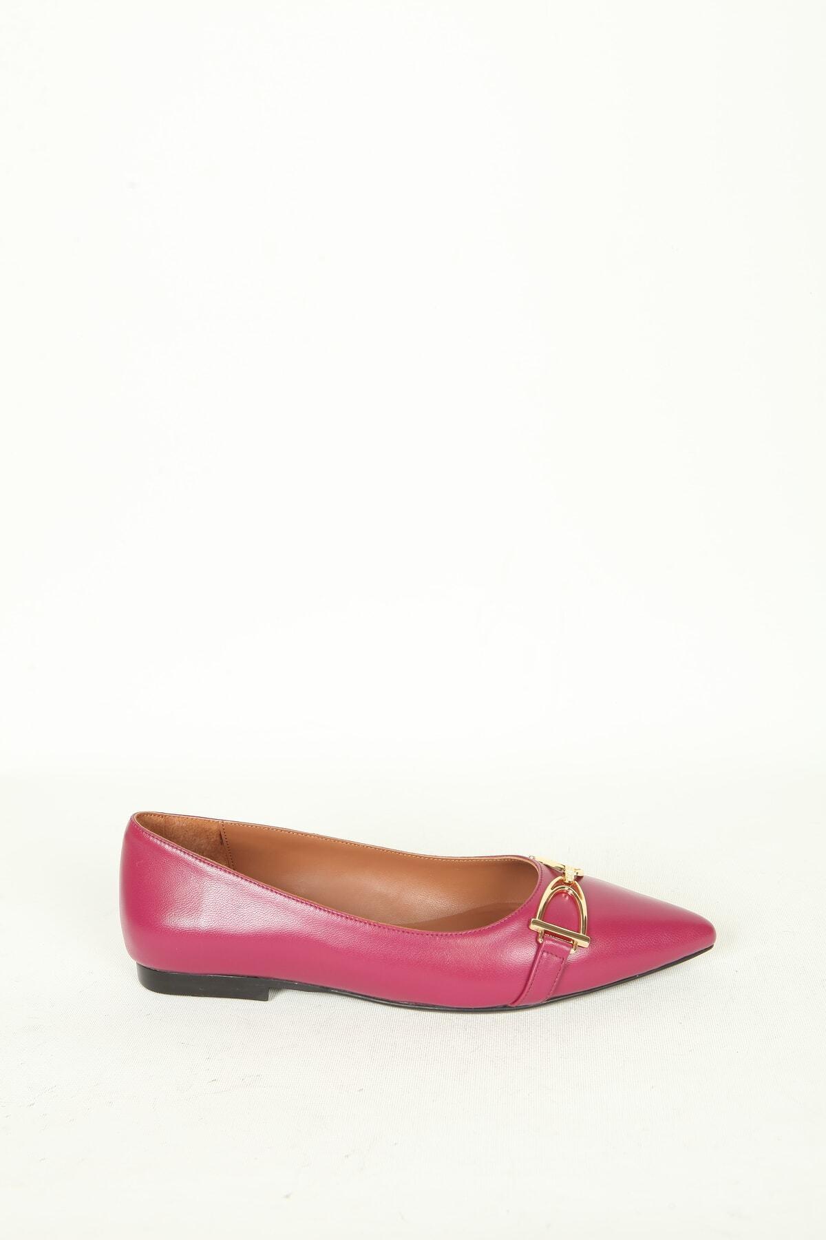 Kadın Deri Babet Pembe