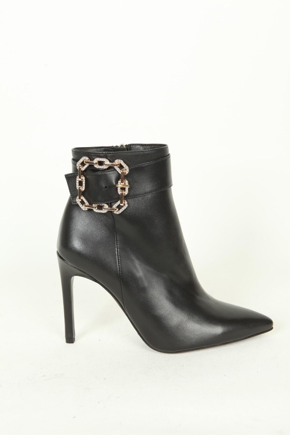 Kadın Deri Bot Siyah