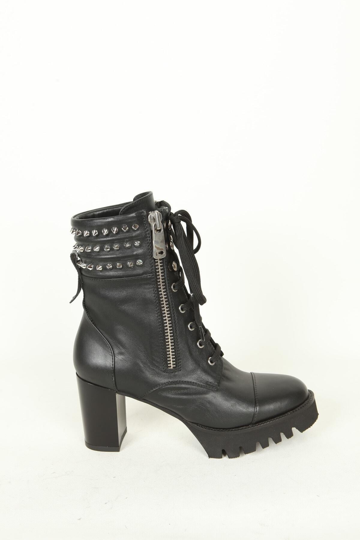 Kadın Deri Bot Siyah