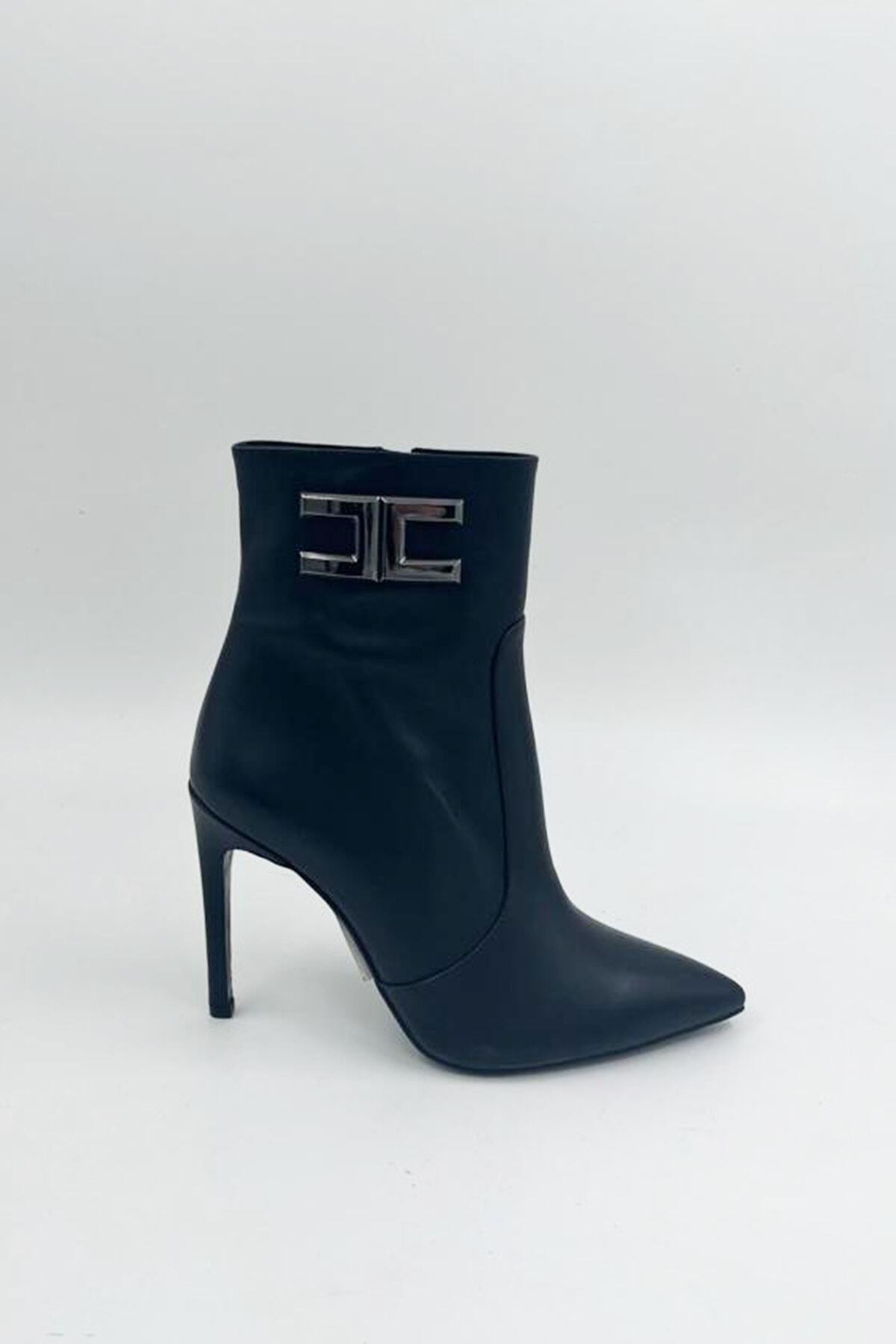 Kadın Deri Bot Siyah