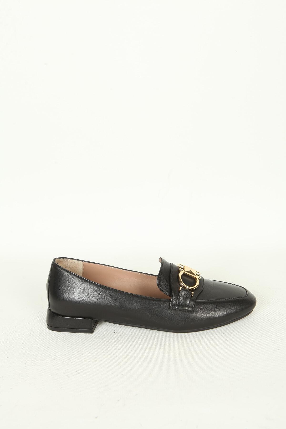 Kadın Deri Babet Siyah