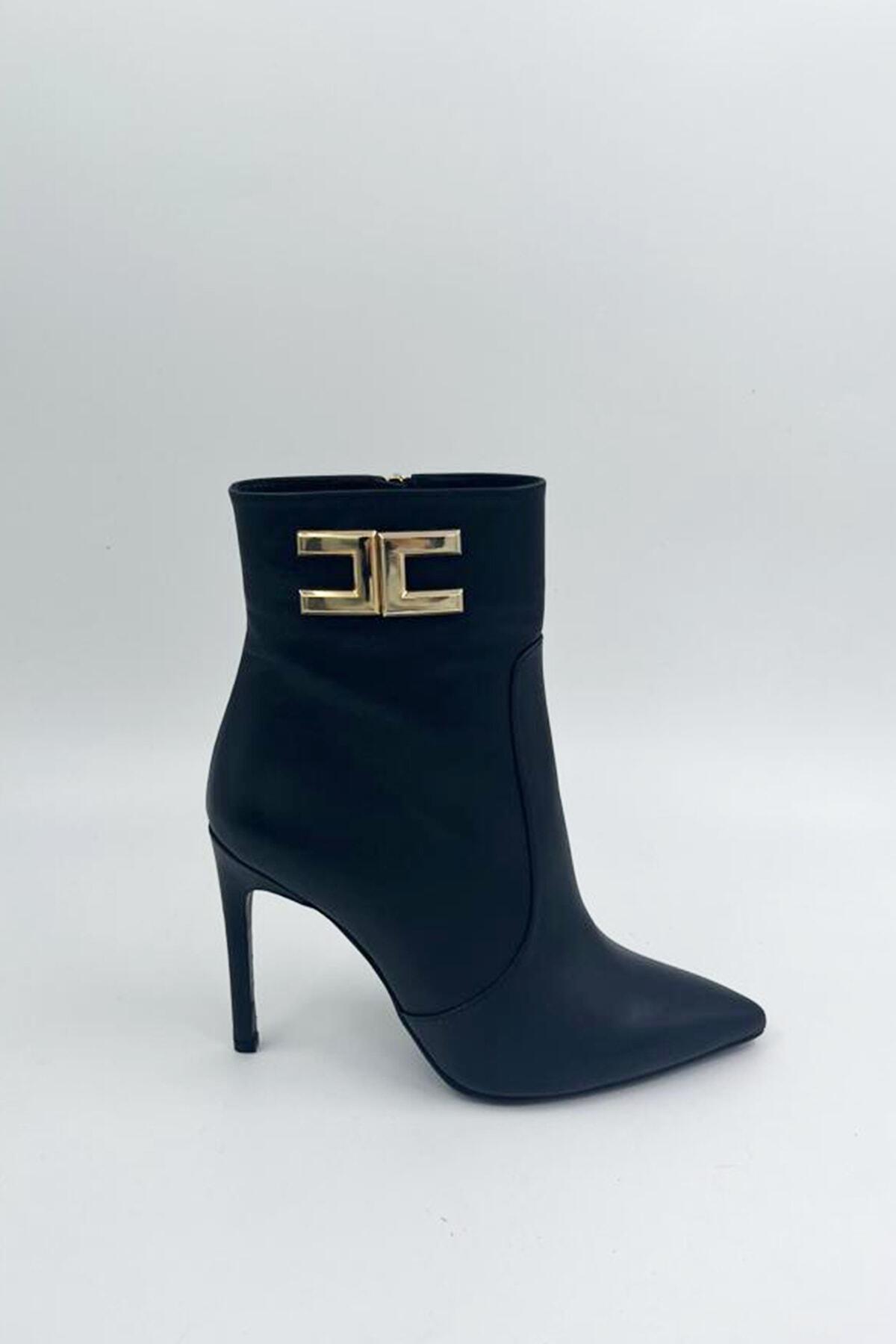 Kadın Deri Bot Siyah