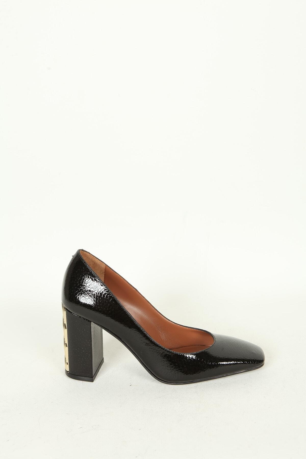 Kadın Deri Ayakkabı Siyah Rugan