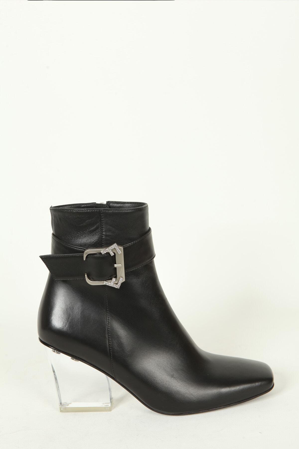 Kadın Deri Bot Siyah