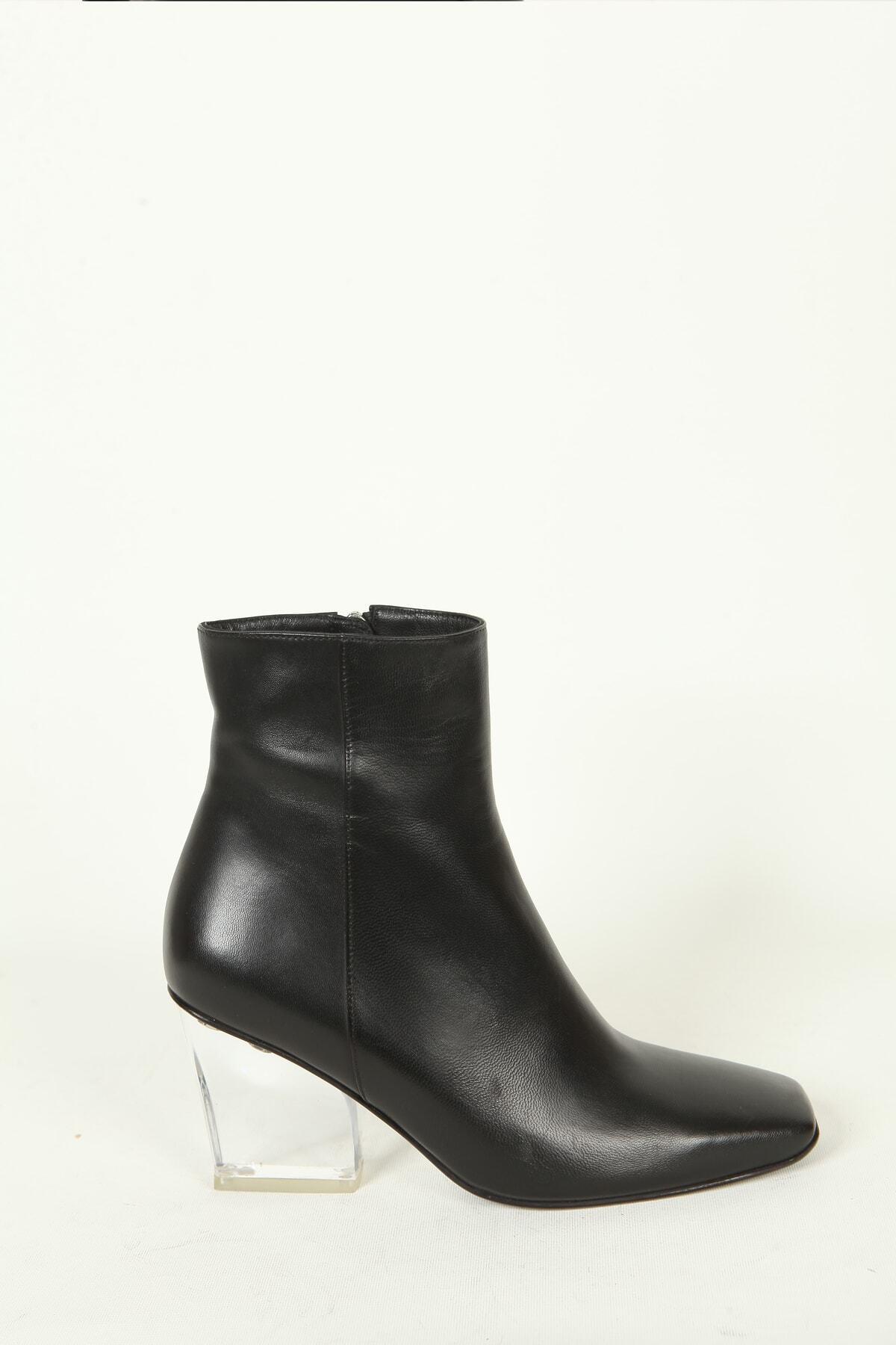 Kadın Deri Bot Siyah