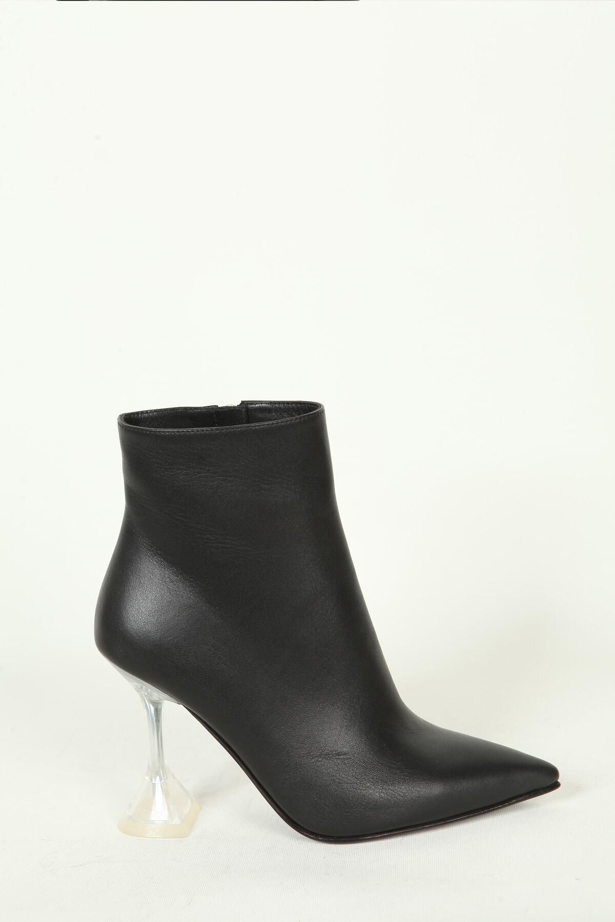 Kadın Deri Bot Siyah