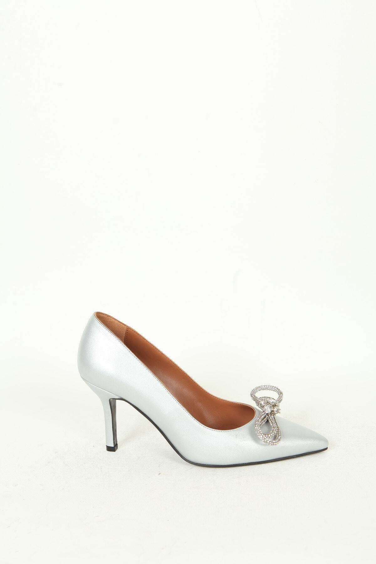 Kadın Deri Ayakkabı Silver