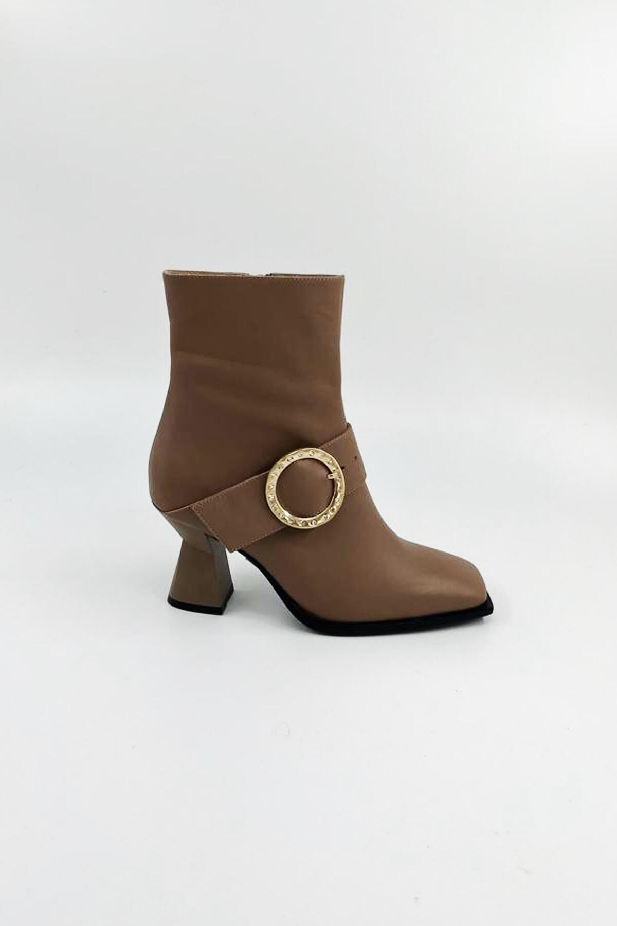 Kadın Deri Bot Kahverengi