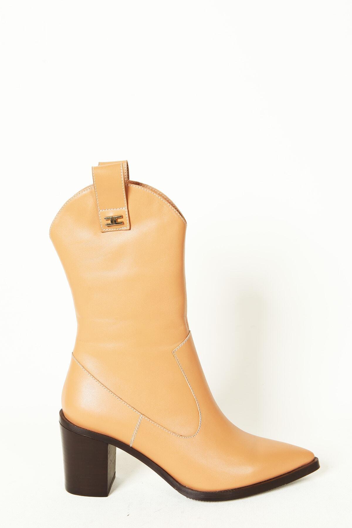 Kadın Deri Bot Taba