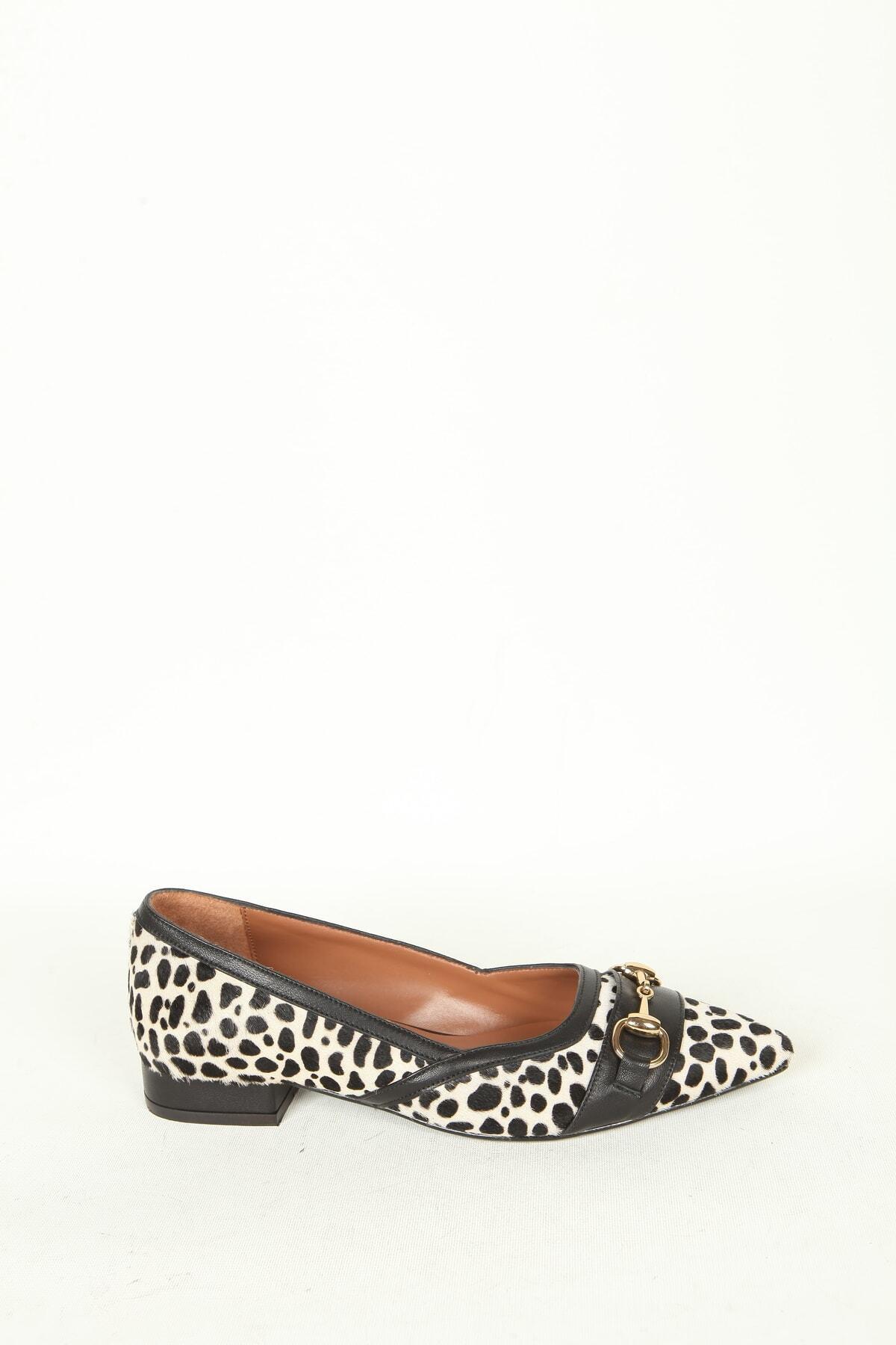 Kadın Deri Babet Leopar