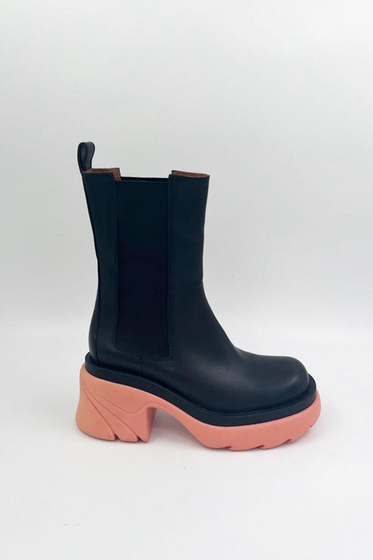 Kadın Deri Bot Siyah