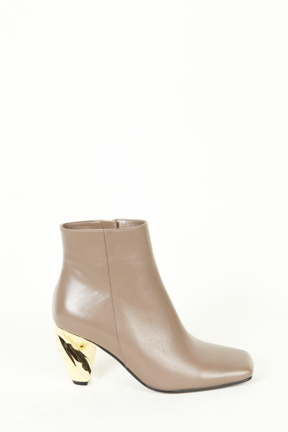 Kadın Deri Bot Vizon