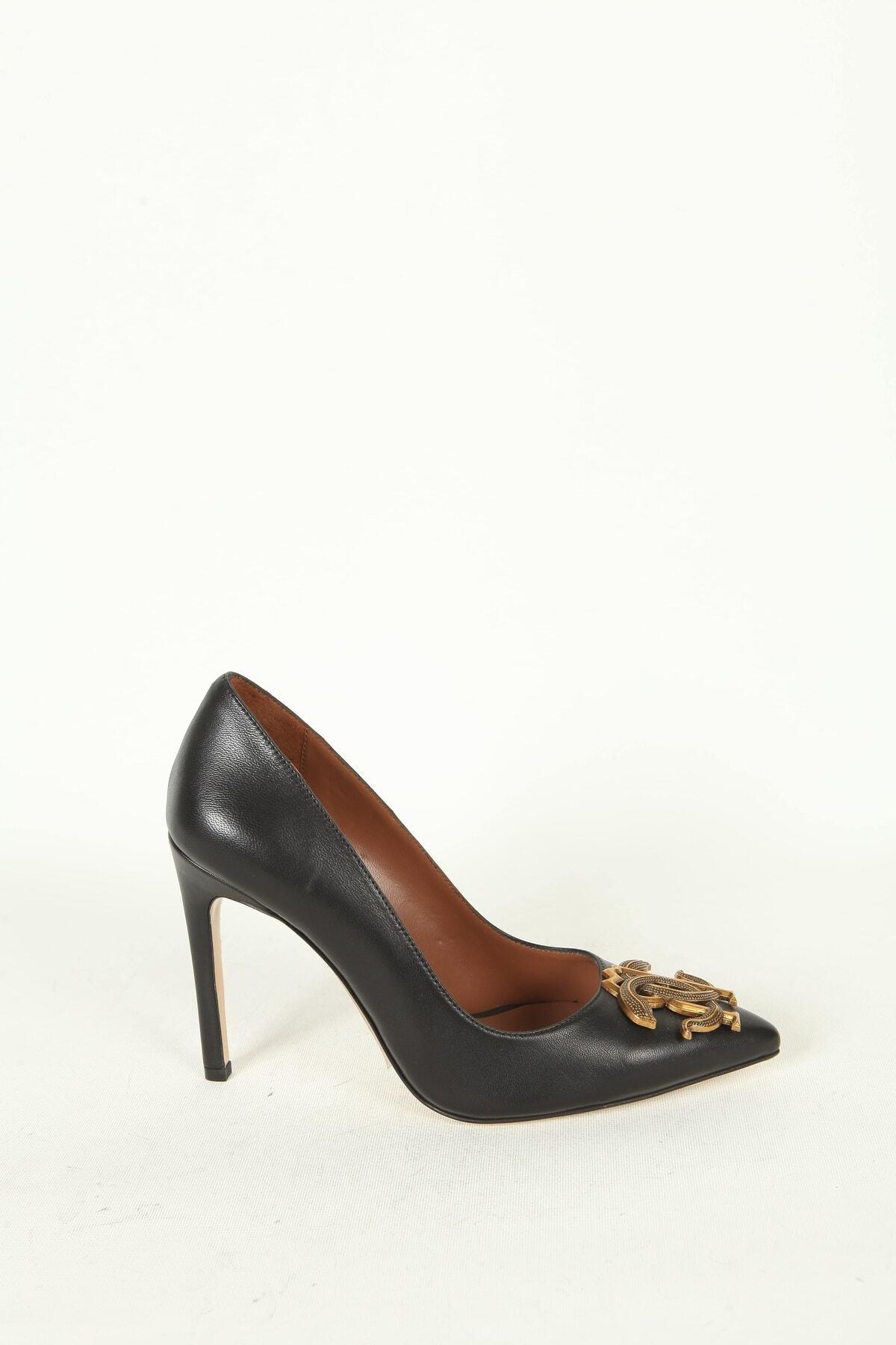 Kadın Deri Stiletto Siyah