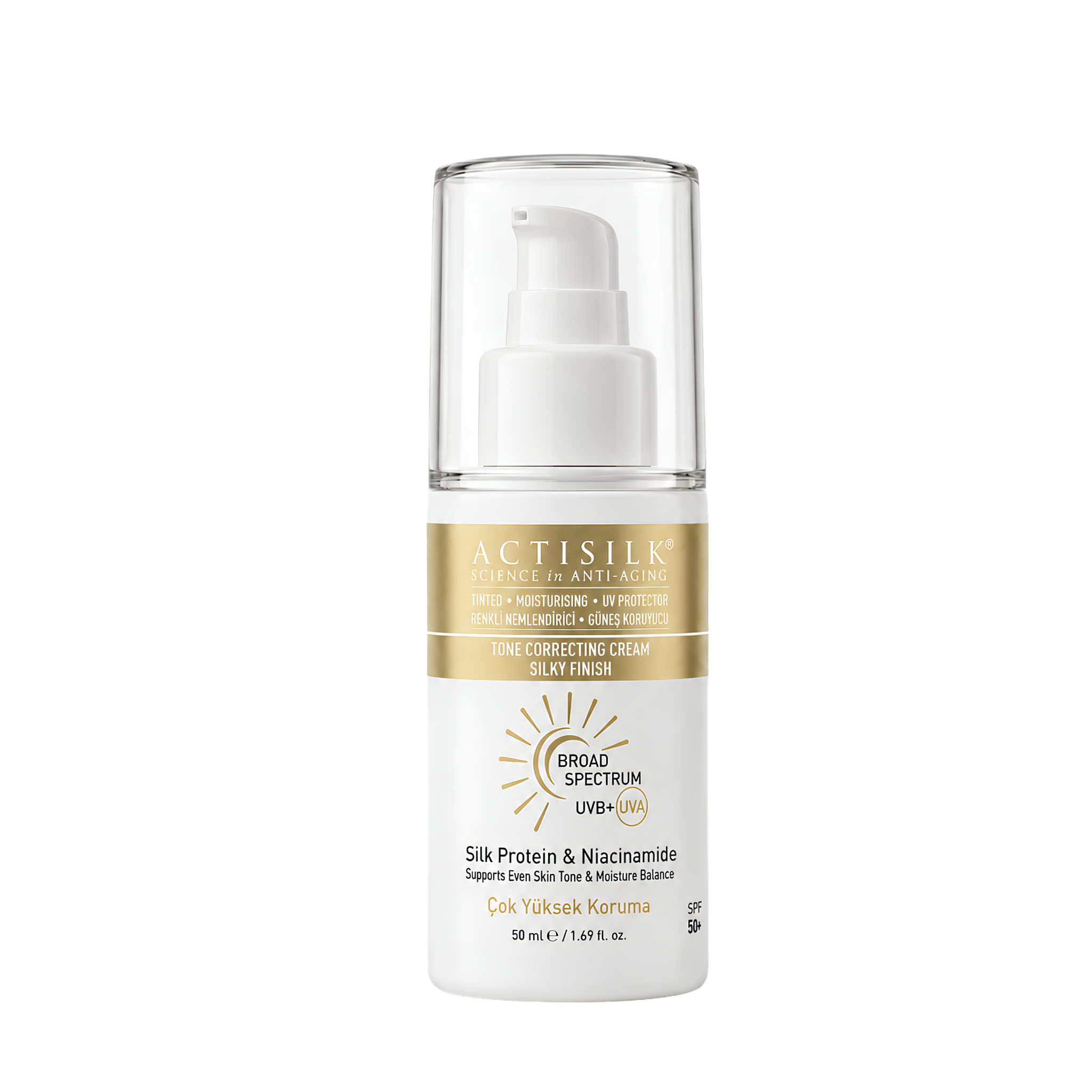 Actisilk Tone Correcting Cream Silky Finish SPF50+ 50 ml