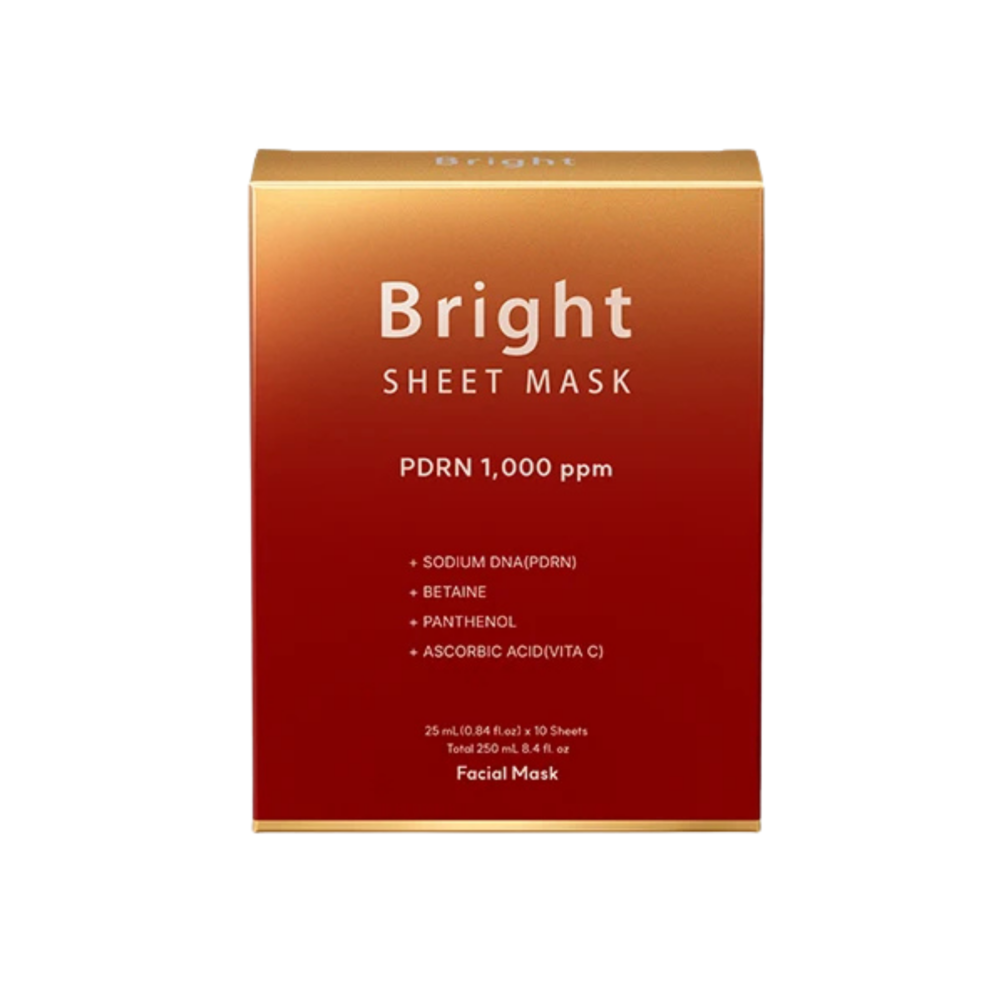 Bright Sheet Mask PDRN 1000 ppm 10x25 ml