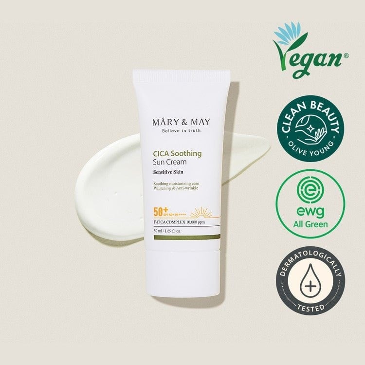 Mary & May Cica Soothing Sun Cream - Yatıştırıcı Güneş Kremi 50 ml