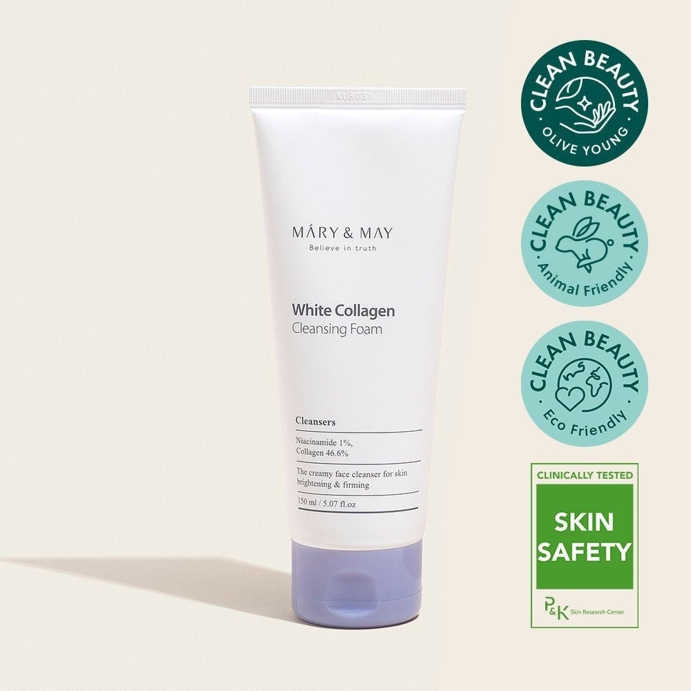 Mary & May White Collagen Foam - Temizleyici Köpük 150 ml