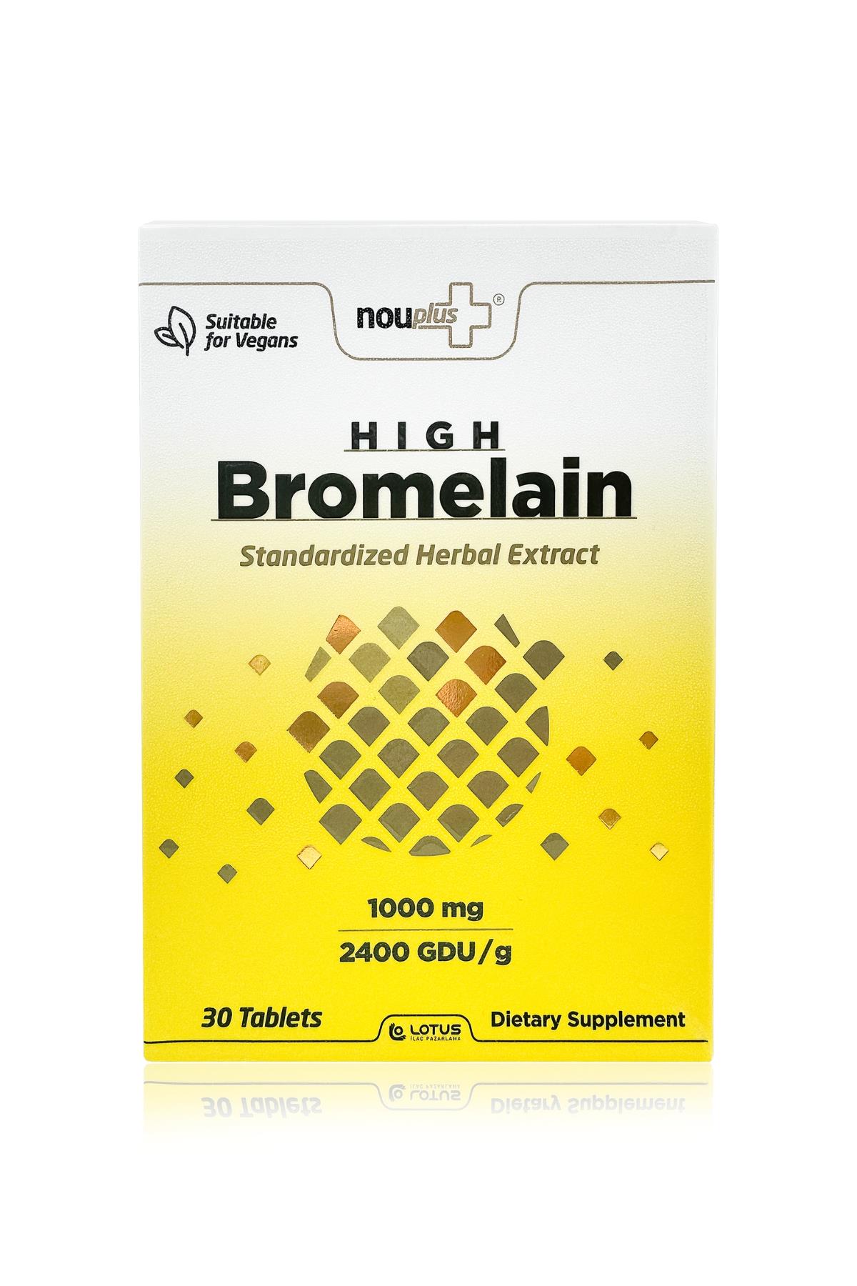 Nouplus High Bromelain 1000mg 30 Tablet