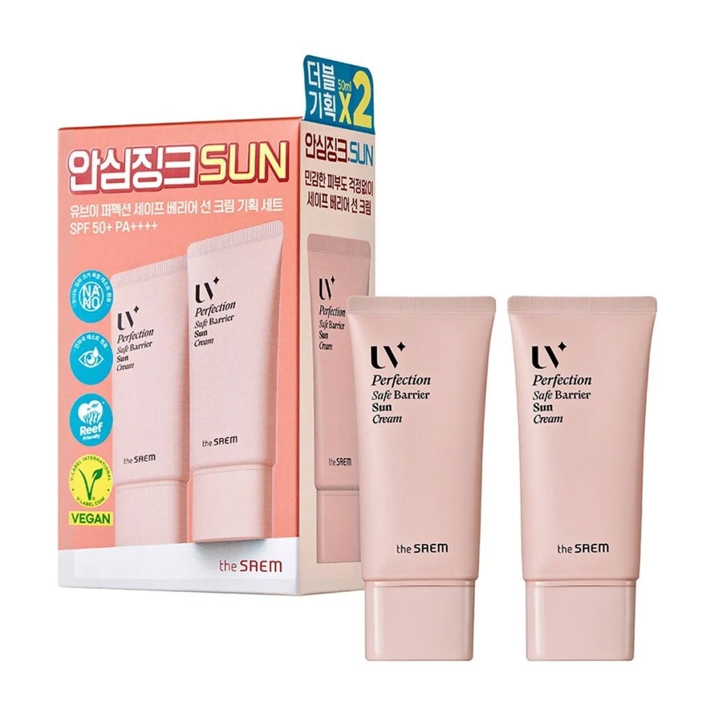The Saem UV Perfection Mineral Sun - Bariyer Koruyucu Güneş Krem İkili set