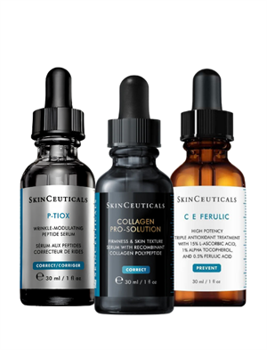 Collagen Pro Solution 30 ml & P-TIOX Anti Wrinkle Serum 30 ml & CE Ferulic 30 ml