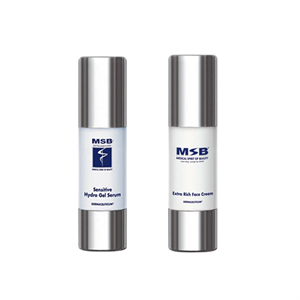 MSB Extra Rich Face Cream - 50 ml + MSB Sensitive Hydro Gel Serum - 50 ml
